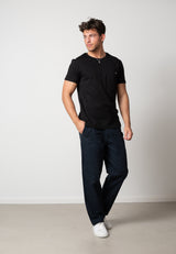 Clean Cut Copenhagen Kolding Organic Tee Black CC1333 Q23 Menswear Galway