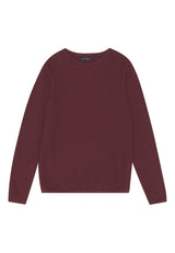 Clean Cut Copenhagen Lauritz Crew Knit CC1818 Plum Q23 Menswear Galway