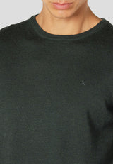 Clean Cut Copenhagen Merion Wool Crew CC1865 Bottle Green Q23 Menswear Galway
