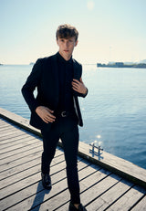 Clean Cut Copenhagen London Stretch Nano Shirt L/S Black CC2006 Q23 Menswear Galway