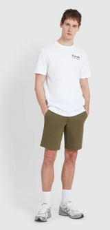 Farah Hawk shorts Olive www.q23menswear.com