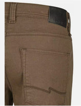 Hattric Men's Trousers Harris Stretch 688455 Cosy Structure Mid Brown www.q23menswear.com