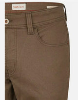 Hattric Men's Trousers Harris Stretch 688455 Cosy Structure Mid Brown www.q23menswear.com