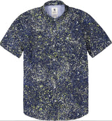 Garcia Blue shirt with allover print D11287 q23menswear galway