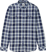 Garcia Checked Shirt Indigo Q23 Menswear Galway