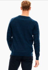 Garcia Blue sweater x01241 q23 menswear galway