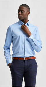 Selected Homme Park Shirt Blue Q23 Mensewar Galway