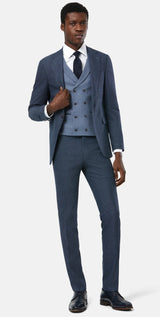 Travis Dan Smoke 3 Pc Suit Slim www.q23menswear.com