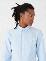 FARAH BREWER SLIM FIT OXFORD SHIRT LS BD - Q23Menswear
