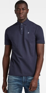 G Star Dunda Polo In Navy - Q23Menswear