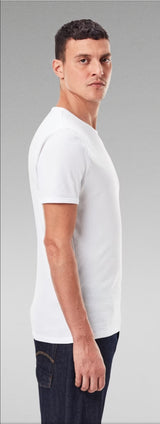 BASE T-SHIRT 2-PACK White/Black - Q23Menswear