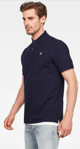 GSTAR RAW Dunda Slim Polo SS Navy - Q23Menswear