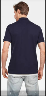 GSTAR RAW Dunda Slim Polo SS Navy - Q23Menswear