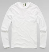 GSTAR RAW BASIC ROUND NECK T-SHIRT in White - Q23Menswear