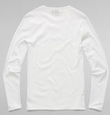 GSTAR RAW BASIC ROUND NECK T-SHIRT in White - Q23Menswear
