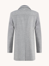 Gray coat on a white background