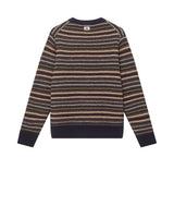 Striped sweater on a white background