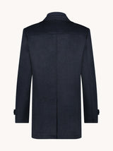 Navy blue coat on a white background