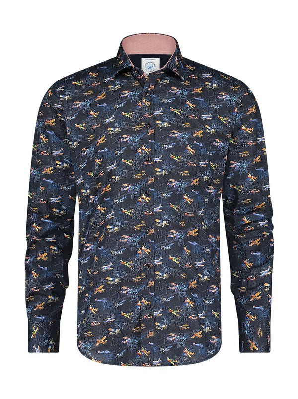 A Fish Named Fred Aeroplanes Navy 29.010 www.q23menswear.com