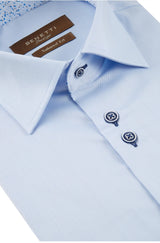 Benetti Atlanta Tapered Formal Shirt Blue www.q23menswear.com