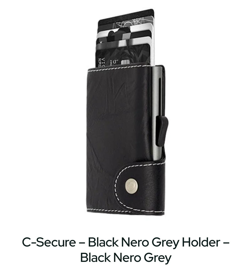 C-Secure – Classsic Leather – Black Nero 3 www.q23menswear.com