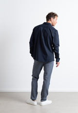 CC1286-Denim Melange Trouser www.q23menswear.com