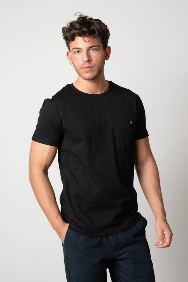 Clean Cut Copenhagen Kolding Organic Tee Black CC1333 Q23 Menswear Galway