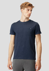 Clean Cut Copenhagen Kolding Organic Tee Navy CC1333 Q23 Menswear Galway