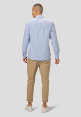 Clean Cut Copenhagen CC1482 Oxford Stretch Shirt Blue Q23 Menswear Galway