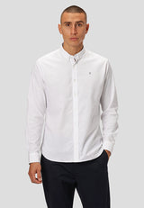 Clean Cut Copenhagen CC1482 Oxford Stretch Shirt White Q23 Menswear Galway