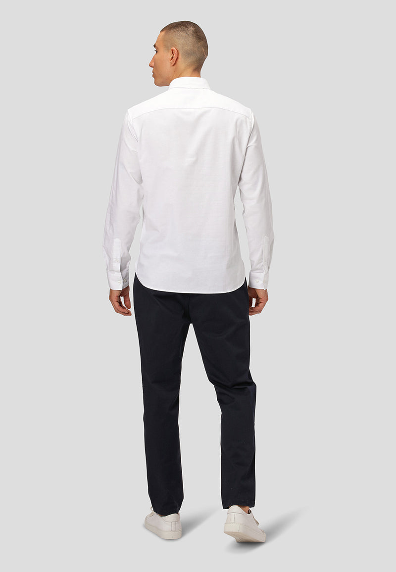 Clean Cut Copenhagen CC1482 Oxford Stretch Shirt White Q23 Menswear Galway