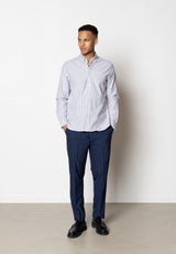 CC1483-Navy Striped Clean Cut Copenhagen www.q23menswear.com