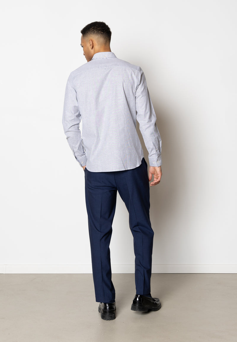 CC1483-Navy Striped Clean Cut Copenhagen www.q23menswear.com