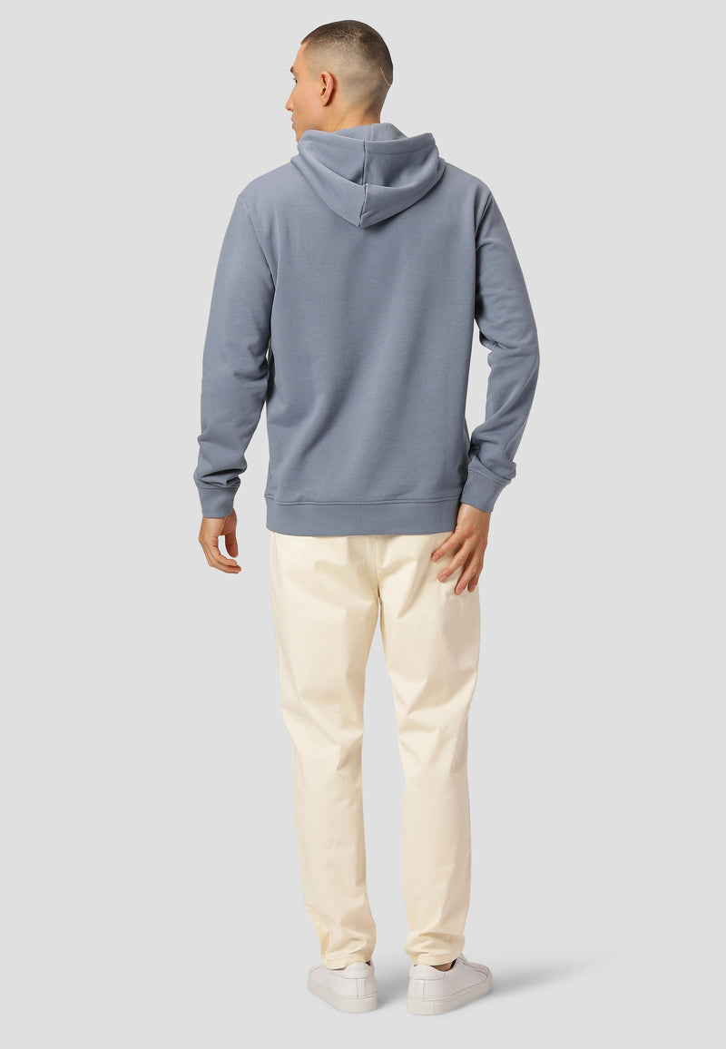 Clean Cut Copenhagen Basic Organic Hood Dusty Blue CC1863 Q23 Menswear Galway