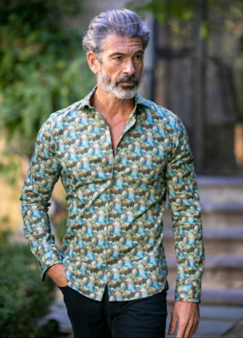 Carlos Cordoba Shirt ML91210 Forest www.q23menswear.com