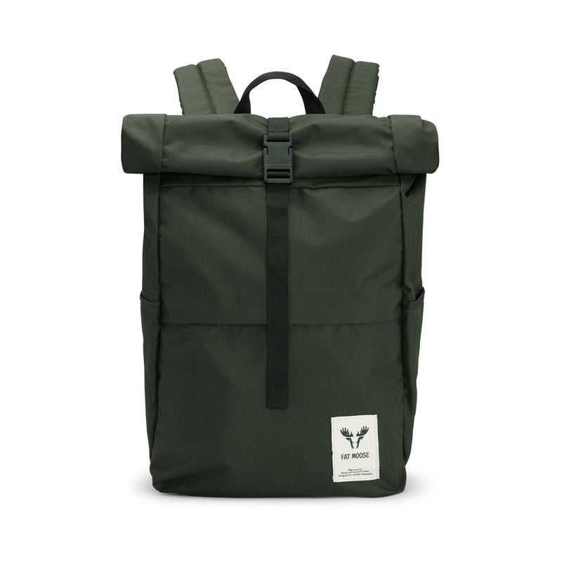 Fat Moose Canvas Backpack Green www.q23menswear.com
