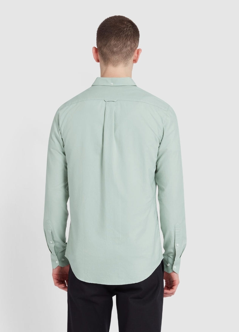 Farah brewer shirt grove green www.q23menswear.com