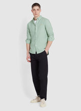 Farah brewer shirt grove green www.q23menswear.com