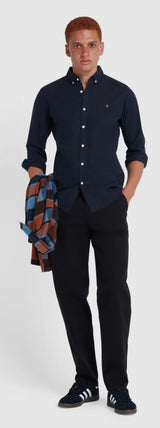 Farah Steen Shirt Navy Marl www.q23menswear.com