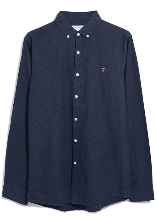 Farah Steen Shirt Navy Marl www.q23menswear.com