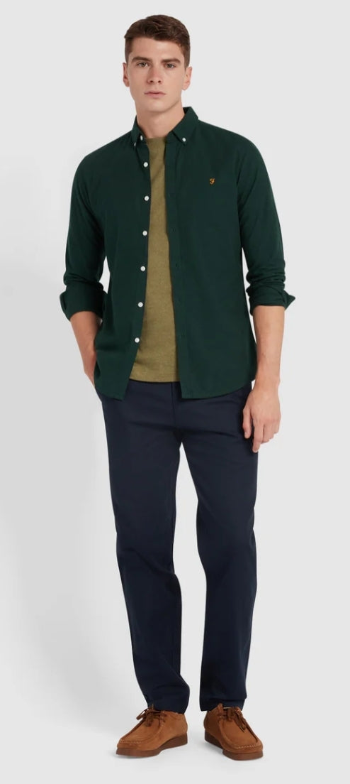 Farah Steen Shirt Woodland Pine www.q23menswear.com