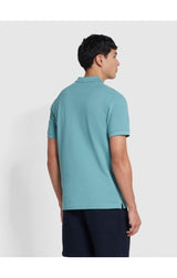 Blanes Slim Fit Organic Cotton Polo Shirt In Brook Blue www.q23menswear.com