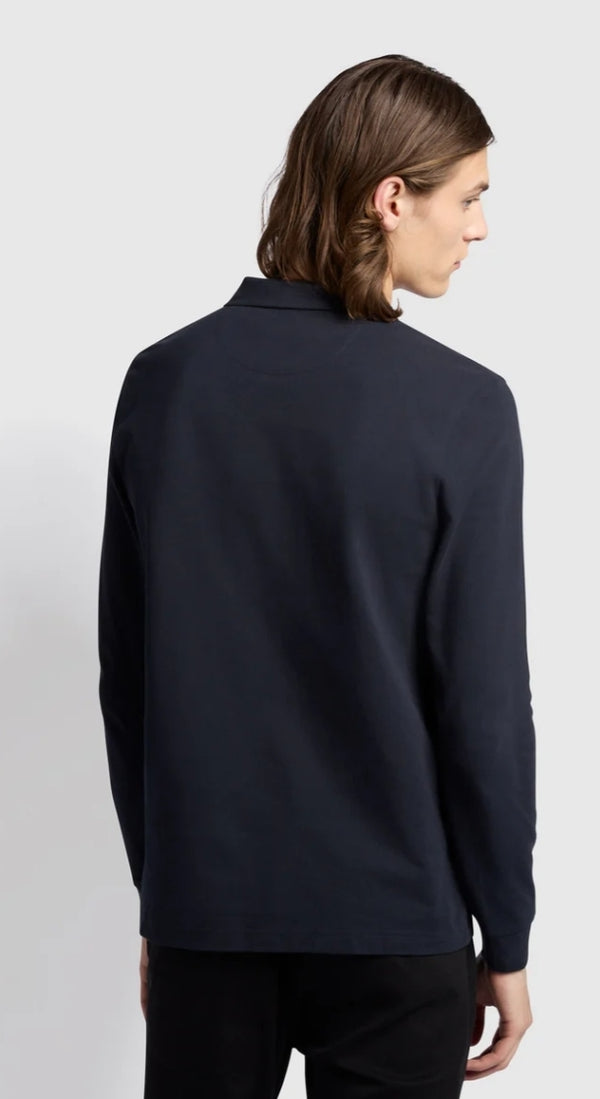 Farah Blanes LS Polo Navy www.q23menswear.com