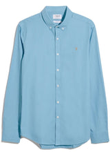 FARAH BREWER SLIM FIT OXFORD SHIRT LS BD Artic Blue www.q23menswear.com