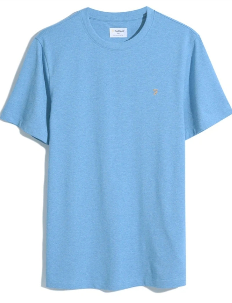 Farah Danny SS Tee Artic Blue Marl www.q23menswear.com