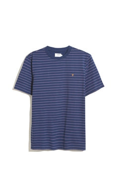 Farah Oakland Tee Rich Indigo F4KFD043 www.q23menswear.com