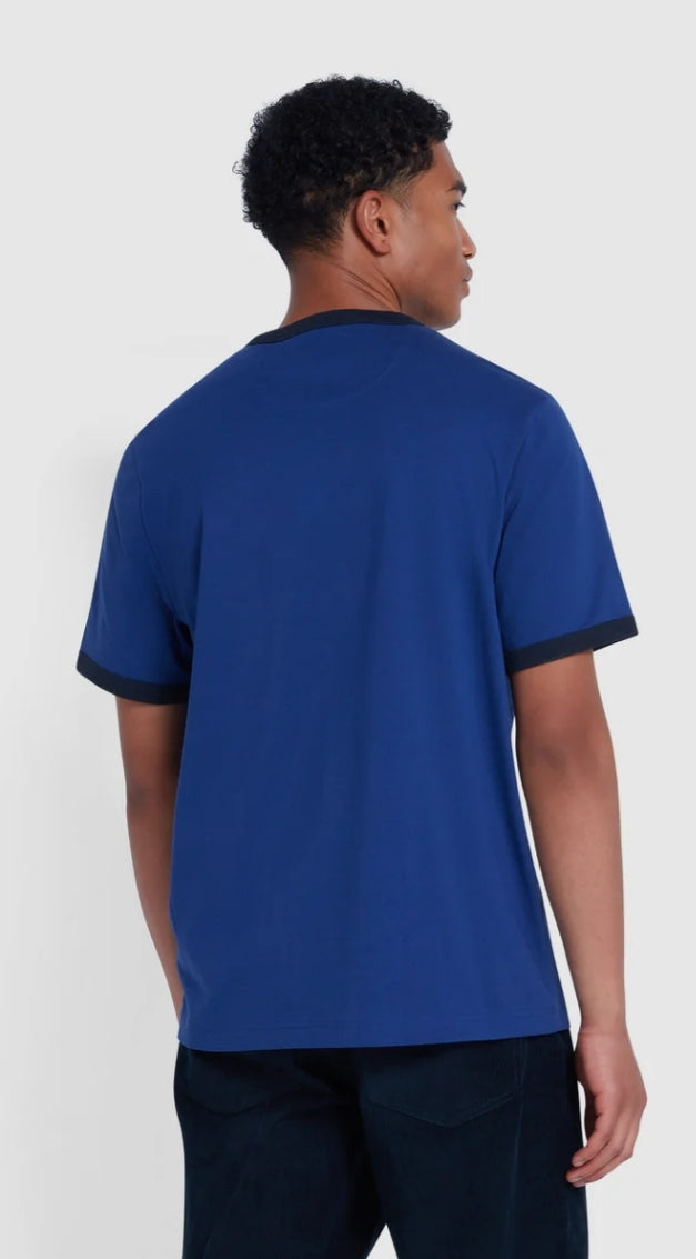 Farah Groves Tee Dusk Blue www.q23menswear.com