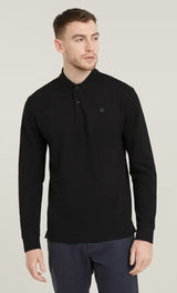 GStar Dunda long sleeve polo black www.Q23menswear.com