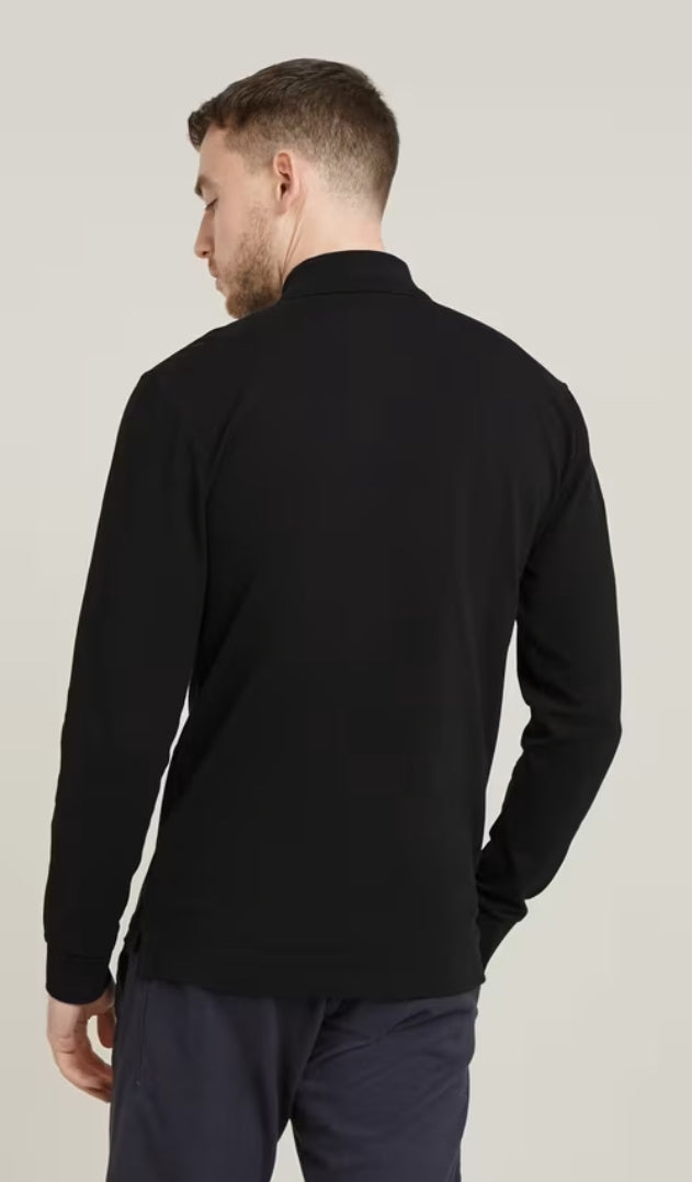 GStar Dunda long sleeve polo black www.Q23menswear.com