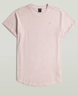 Lilac t-shirt on a light gray background